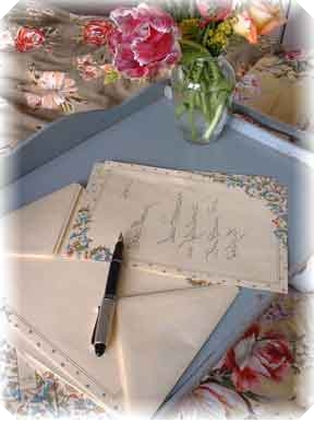 Letter on table