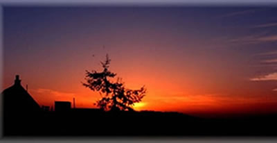 Sunset from bedroom